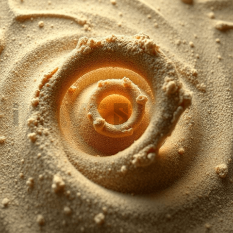 Sand Micrograin Spiral Displacement Background