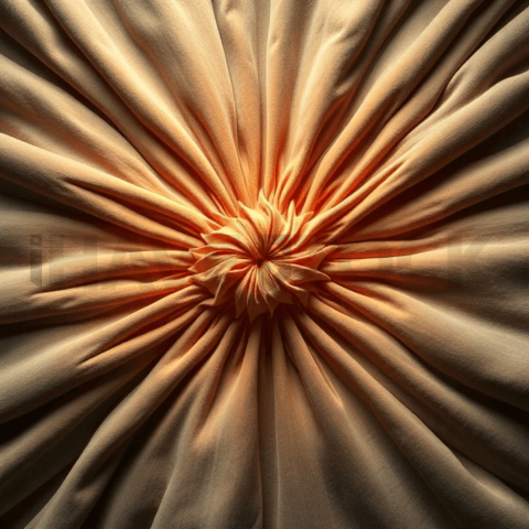 Velvet Fabric Radial Implosion Background