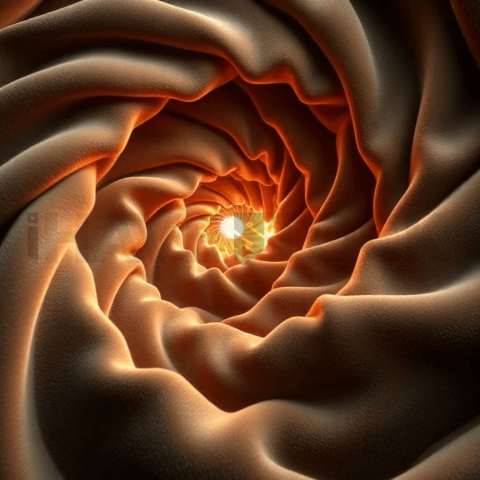 Velvet Fabric Spiral Displacement Background