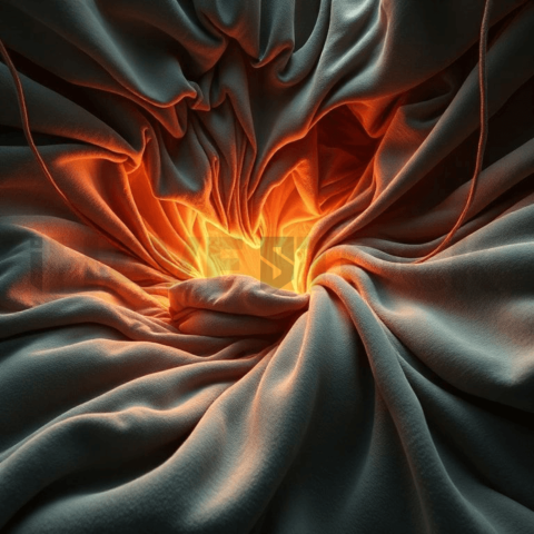 Velvet Fabric Vortex Collapse Background