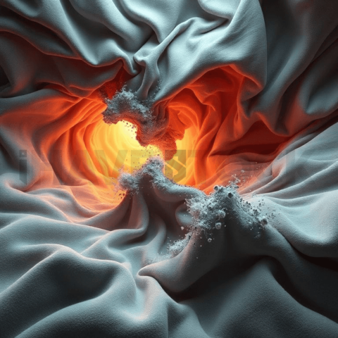 Velvet Fabric Wave Collapse Background