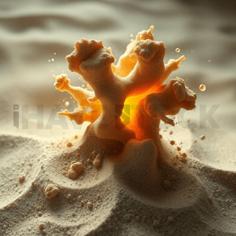 Sand Micrograin Vacuum Collapse Background