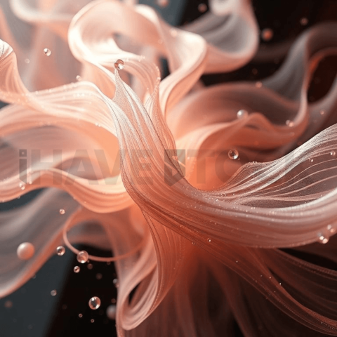 Silk Fiber Chaotic Mosaic Background