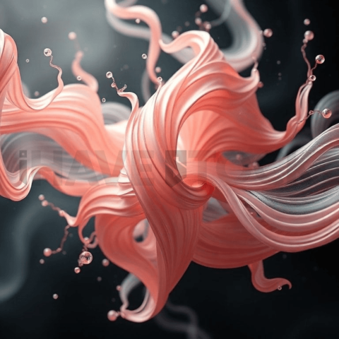 Silk Fiber Deformation Cascade Background