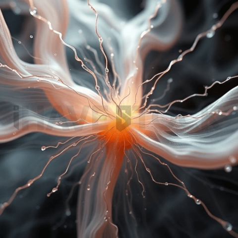 Silk Fiber Micro Crack Web Background