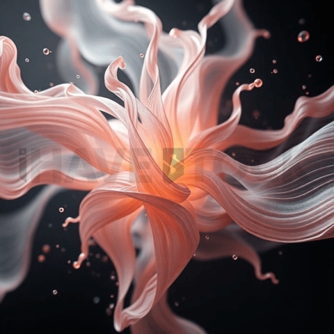 Silk Fiber Pressure Fracture Background