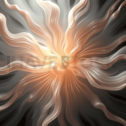 Silk Fiber Radial Implosion Background