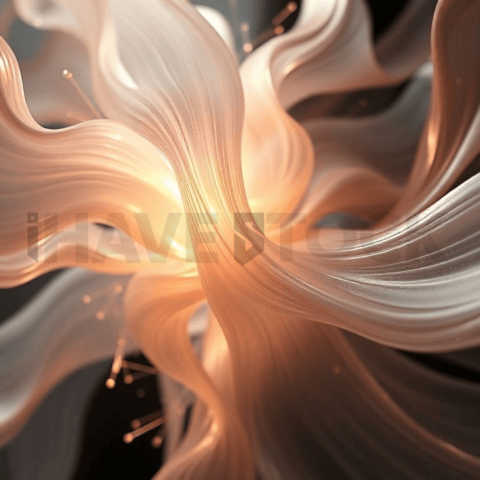 Silk Fiber Lens Distortion Background