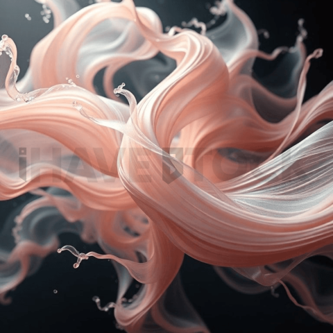 Silk Fiber Turbulent Flow Background