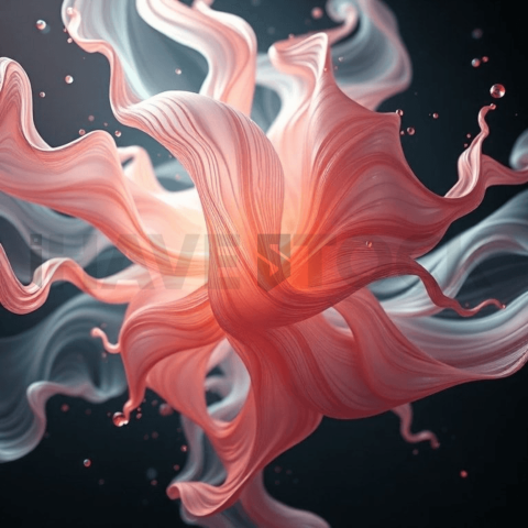 Silk Fiber Vacuum Collapse Background