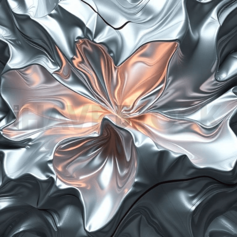 Soft Aluminum Abyssal Fold Background