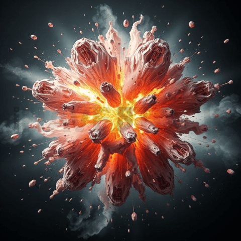 Soft Aluminum Fractal Explosion Background