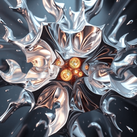 Soft Aluminum Lens Distortion Background