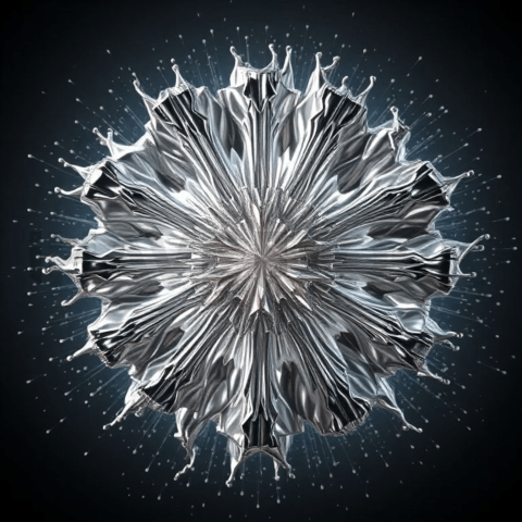 Soft Aluminum Radial Implosion Background