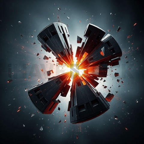 Titanium Alloy Angular Break Background