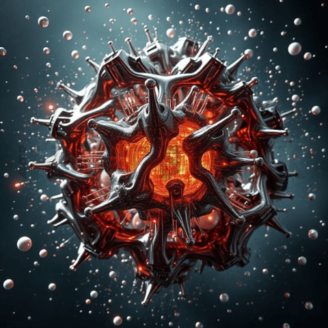 Titanium Alloy Chaotic Mosaic Background