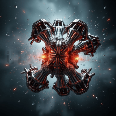 Titanium Alloy Directional Stretch Background