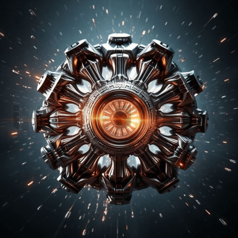 Titanium Alloy Lens Distortion Background