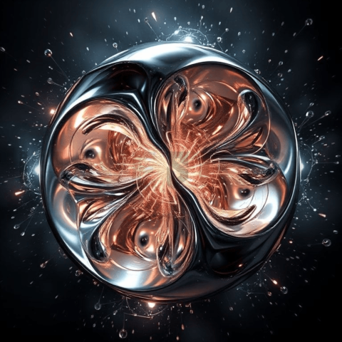 Titanium Alloy Stress Ripple Background