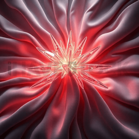 Velvet Fabric Crystal Bloom Background