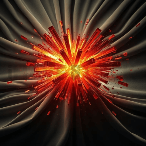 Velvet Fabric Fragment Explosion Background