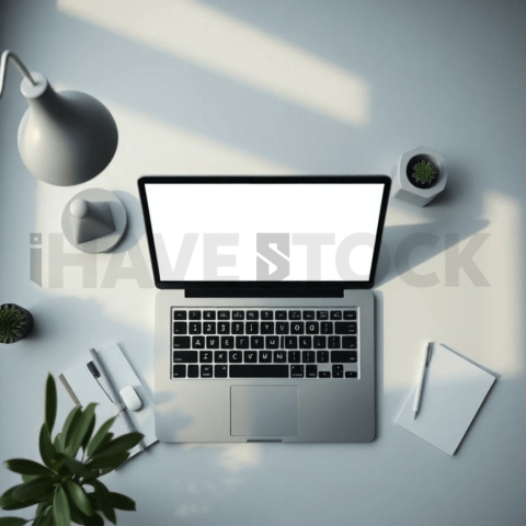 Cinematic landing page   UI concept — laptop screen UI concept screen (shape layout, no text), premium minimalist workspace — premium digital advertising asset #0200