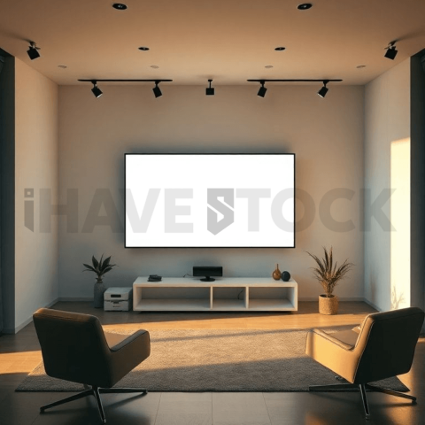 Cinematic landing page   UI concept — ultrawide display screen 100  empty mockup screen, digital product design studio — premium digital advertising asset #0207