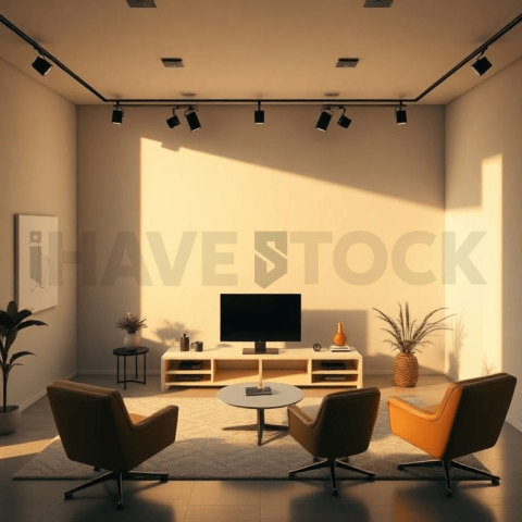 Cinematic landing page   UI concept — ultrawide display screen 100  empty mockup screen, digital product design studio — premium digital advertising asset #0237