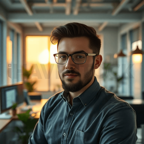 Cinematic landing page   UI concept — ultrawide display screen 100  empty mockup screen, modern SaaS office environment — premium digital advertising asset #0257