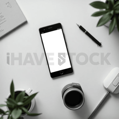 Cinematic landing page   UI concept — smartphone screen UI concept screen (shape layout, no text), premium minimalist workspace — premium digital advertising asset #0300