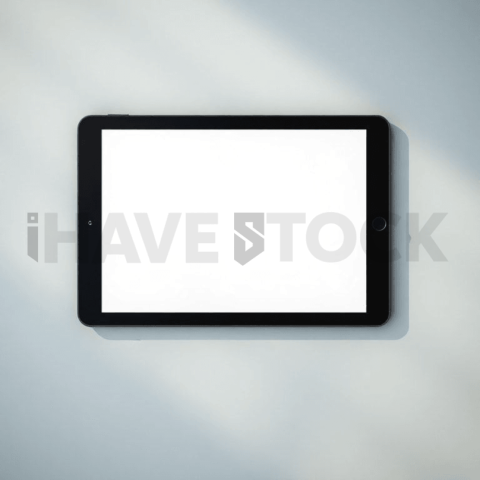 Cinematic landing page   UI concept — tablet screen 100  empty mockup screen, digital product design studio — premium digital advertising asset #0297