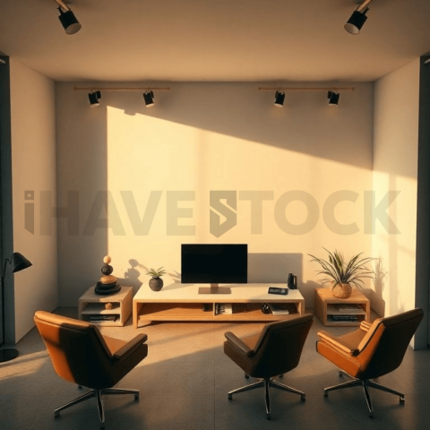 Cinematic landing page   UI concept — ultrawide display screen 100  empty mockup screen, digital product design studio — premium digital advertising asset #0301