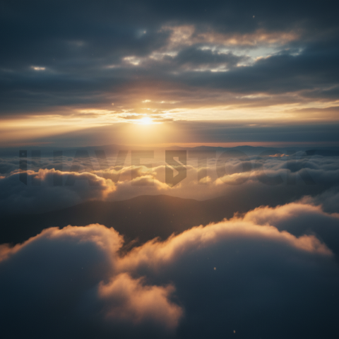 Light Rays Breaking Through Clouds   Weather & Atmosphere N&L ATM 0091