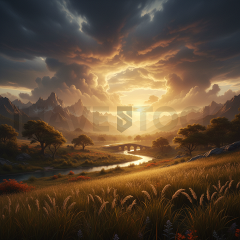 Dramatic Sky Before Storm   Weather & Atmosphere N&L ATM 0096