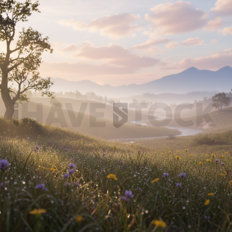 Morning Dew In Sunlight   Weather & Atmosphere N&L ATM 0099