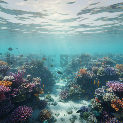 Coral Reef Under Clear Water   Beaches & Oceans N&L OCN 0039 N&L OCN 0052 N&L OCN 0039