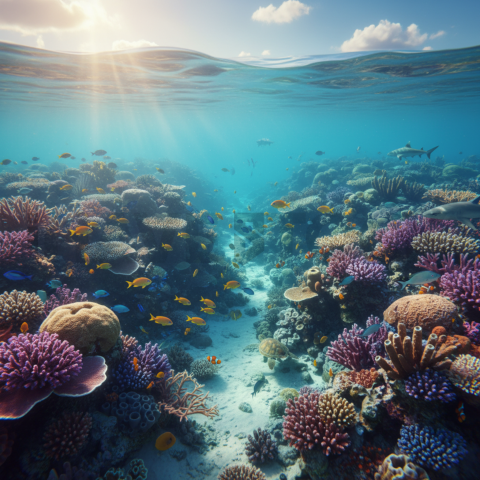 Coral Reef Under Clear Water   Beaches & Oceans N&L OCN 0082 N&L OCN 0009 N&L OCN 0082