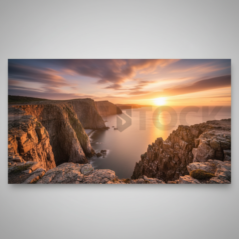 Seaside Cliffs At Sunset   Beaches & Oceans N&L OCN 0065 N&L OCN 0026 N&L OCN 0065