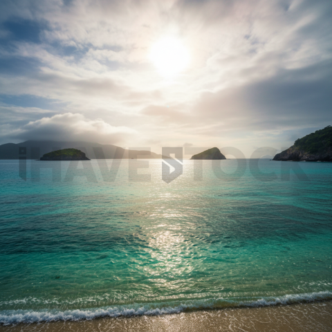 Turquoise Ocean Under Sunlight   Beaches & Oceans N&L OCN 0025 N&L OCN 0066 N&L OCN 0025