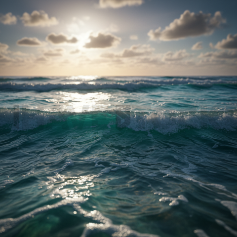 Turquoise Ocean Under Sunlight   Beaches & Oceans N&L OCN 0081 N&L OCN 0010 N&L OCN 0081