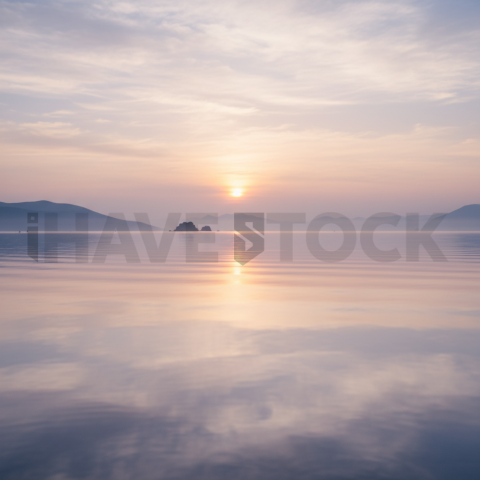 Calm Sea With Reflection   Beaches & Oceans N&L OCN 0072 N&L OCN 0019 N&L OCN 0072