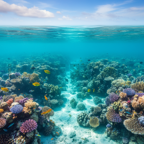 Coral Reef Under Clear Water   Beaches & Oceans N&L OCN 0028 N&L OCN 0063 N&L OCN 0028