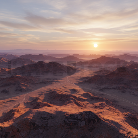 Rugged Desert Terrain   Deserts & Rocks N&L RKS 0037