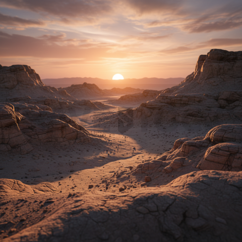 Rugged Desert Terrain   Deserts & Rocks N&L RKS 0070