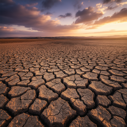 Cracked Dry Ground   Deserts & Rocks N&L RKS 0035