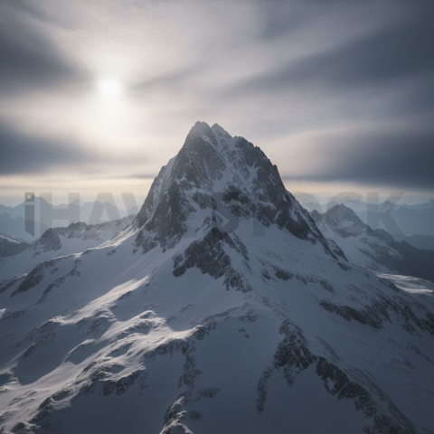 Winter Mountain Peak   Winter & Snow N&L SNW 0006