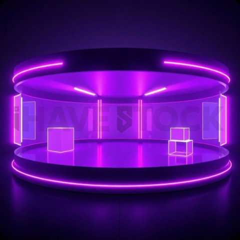 Social Media Carousel Template Tech Neon Carousel Soft Gradient Lighting carousel 434