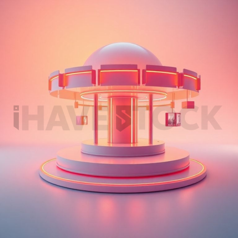 Social Media Carousel Template Tech Neon Carousel Soft Gradient Lighting carousel 366