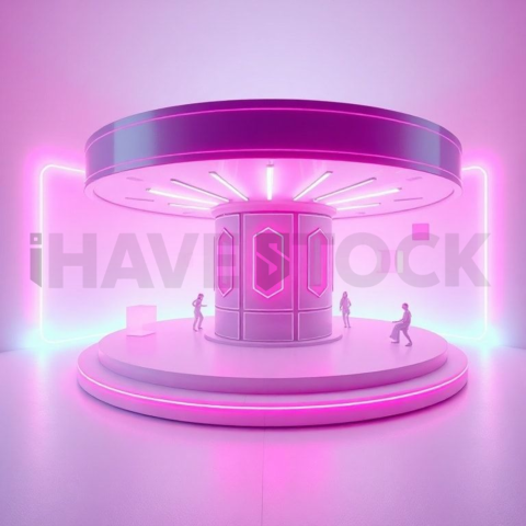 Social Media Carousel Template Tech Neon Carousel Neon Futuristic Glow carousel 462