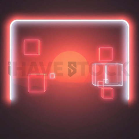 Social Media Carousel Template Tech Neon Carousel Neon Futuristic Glow carousel 141